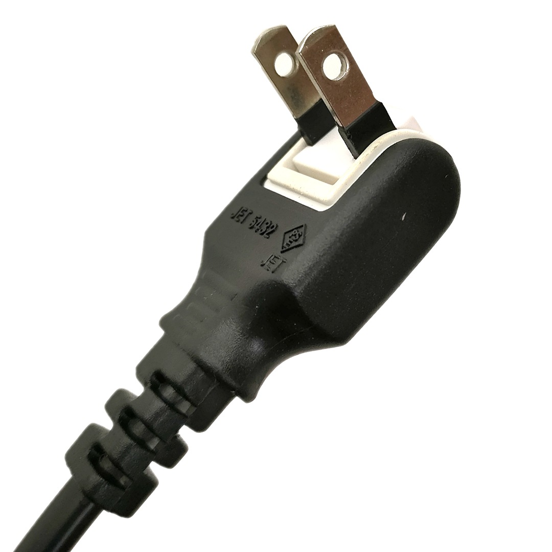 厂家供应日本2芯180度旋转插头日标转换插头日规旋转弯头插头电线