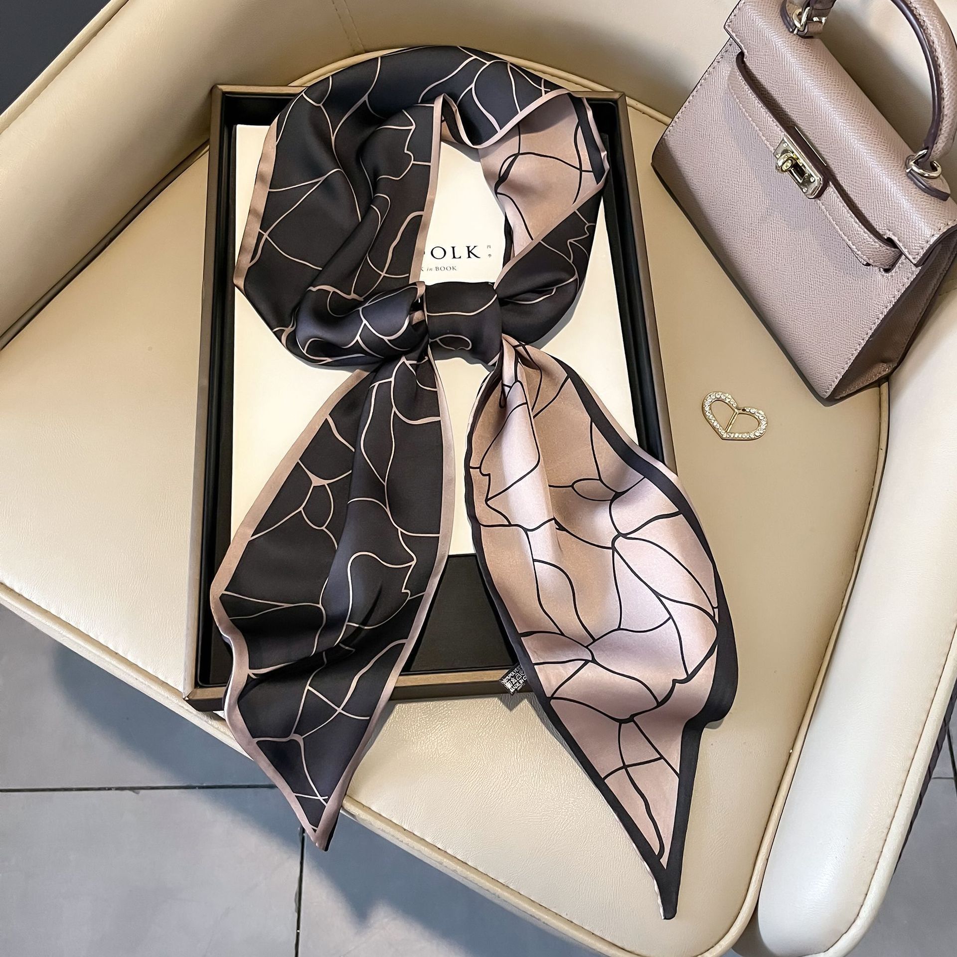 Nuevo caju pequeño cinturón de bufandas onduladas caju multifuncional cinturón de pelo de alta calidad bufandas profesionales