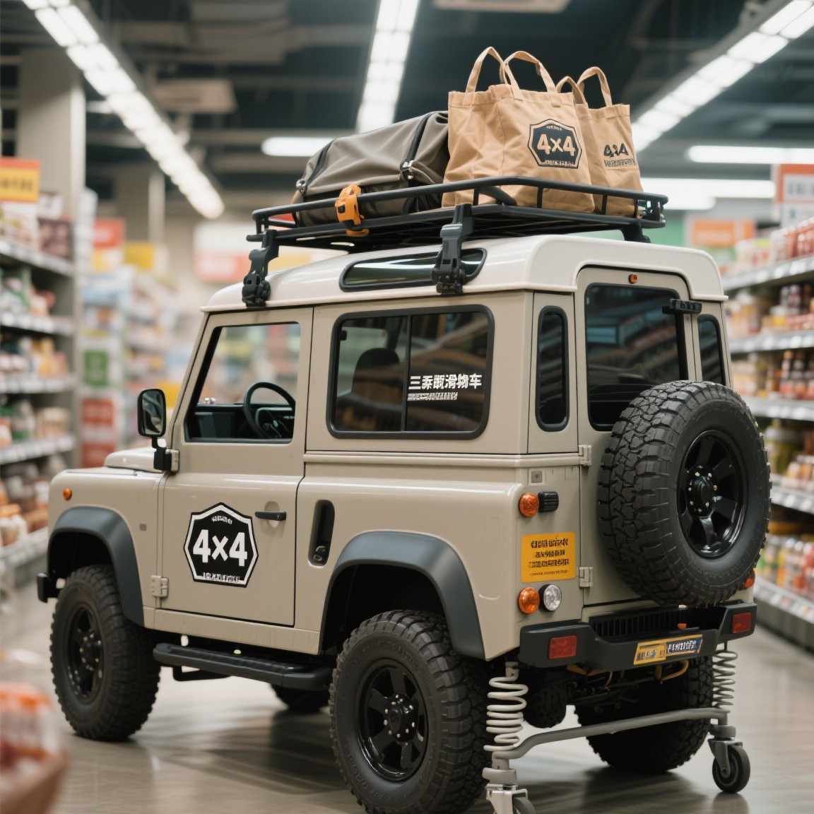 厂家定制塑料推车一体成型滚塑推车商超推车儿童推车定制滚塑模具