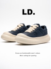 男鞋2025秋冬新款时尚百搭休闲板鞋男厚底增高运动鞋男潮鞋驼色