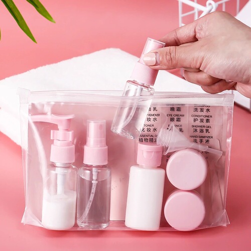 Travel bottle set Portable cosmetic lotion disinfectant perfume empty bottle 11-piece set for travel