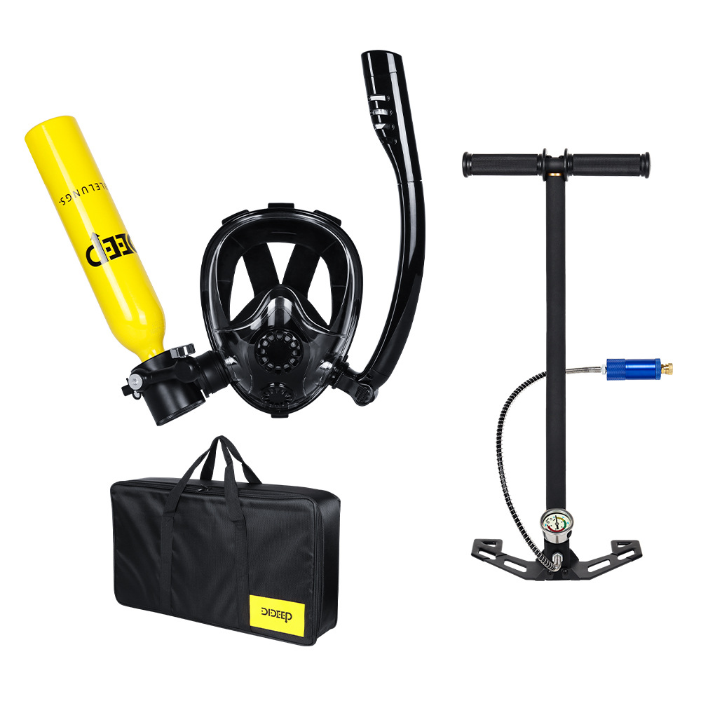 DIDEEP0.5LPlus nueva máscara de buceo, botella de oxígeno, respiración submarina, equipo de buceo, tanque de oxígeno de respiración