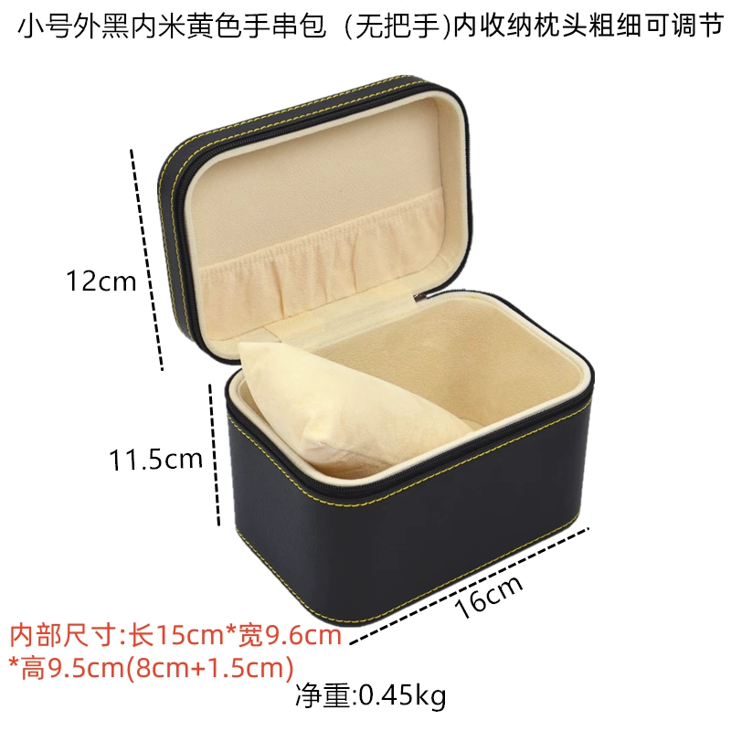 Emerald bracelet walnut, watch, storage system with zipper, stand, gift box, gold and silver