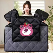 电动车挡风被冬季加大加厚加绒冬新款电瓶摩托防风罩护膝保暖防水