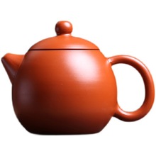 潮州手拉壶原矿朱泥紫砂壶小容量工夫茶具茶壶全纯手工小品龙蛋壶