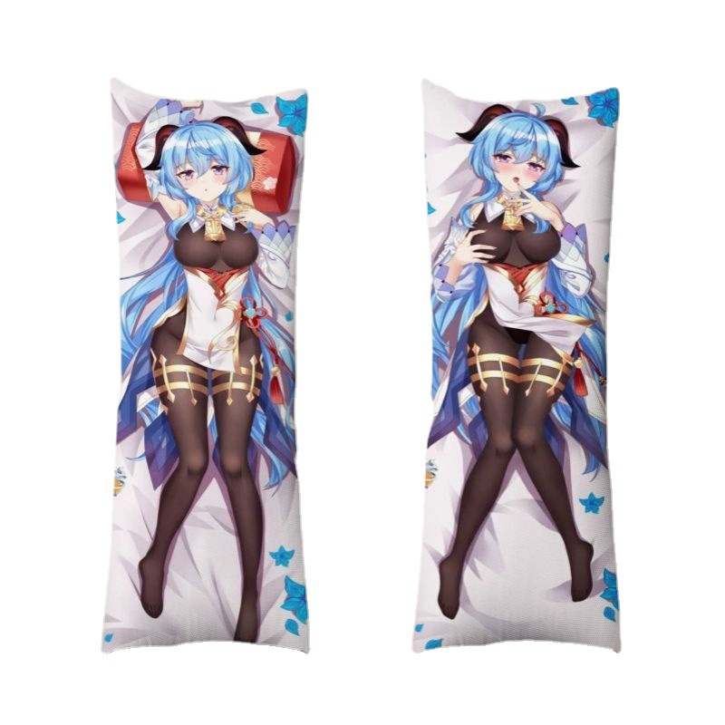 Coussin de Vie Taille Réelle Genshin Impact - Kaedehara Kazuha & Yanfei Anime