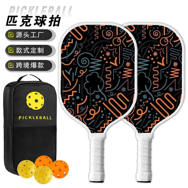 Cross-Border Best-Selling T300 Carbon Fiber Pickleball Paddle Set, Custom-Made According to Your Design, Sports Outdoor Pickleball Paddle