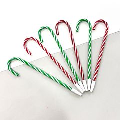 Cross-border Christmas creative gift shaped pen PET pull tube cane pen cartoon cane ballpoint pen wholesale