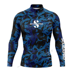 Scuba Scuba Split Sun Protection Summer Men's Long-Sleeved Swimsuit Uv Protection Surfing Suit Beach Diving