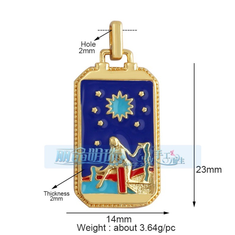 6g Weight Pendant Jewelry Making Type 15*30mm Jewelry Making Size Zircon Inlay Material DIY Jewelry Accessories Classification Hole 3~3.9mm Hole Size 1 Piece Quantity Copper Material Card Pattern Inlay Design Simple Style Style 1 Piece 15*30mm Hole 3~3.9mm Copper Zircon Card Pendant 11