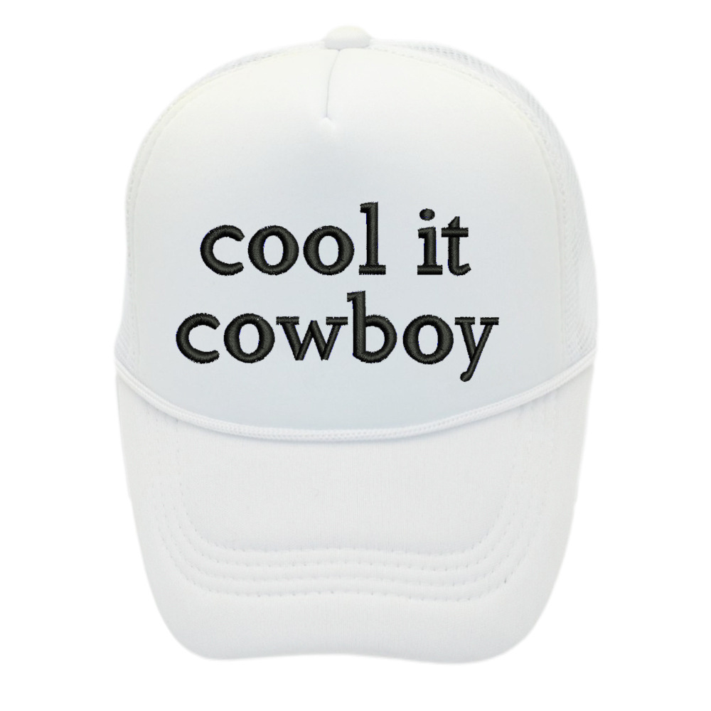 Letter Pattern Summer Season Women's Vacation Sweet Letter Embroidery Flat Eaves Baseball Cap