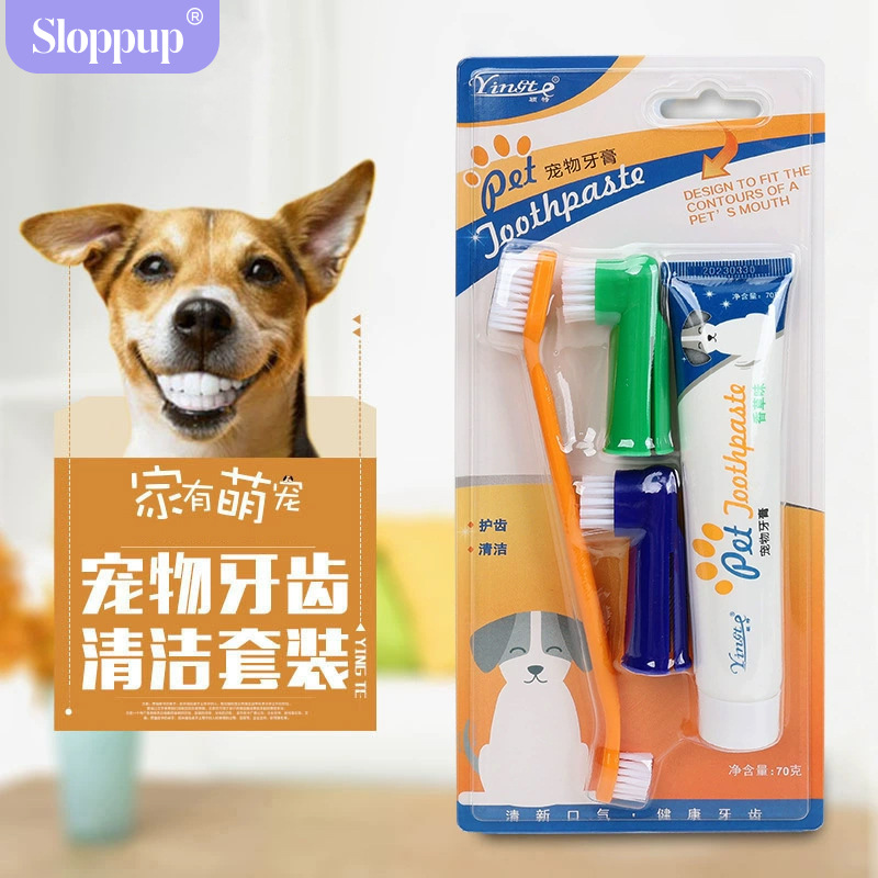 Pasta de dientes para mascotas, cepillo de dientes para perros, cepillo de dientes para gatos, cepillo de dientes para perros, pasta de dientes de limpieza oral, cepillo de dientes para dedos