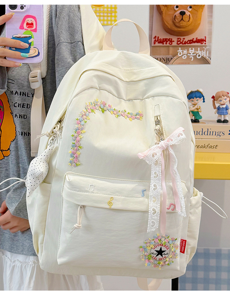 Neue grenzüberschreitende Freizeit-Trend-Rucksack mit Blumenmuster hochwertige leichte Schultasche großes Fassungsvermögen beliebter Campus-Rucksack
