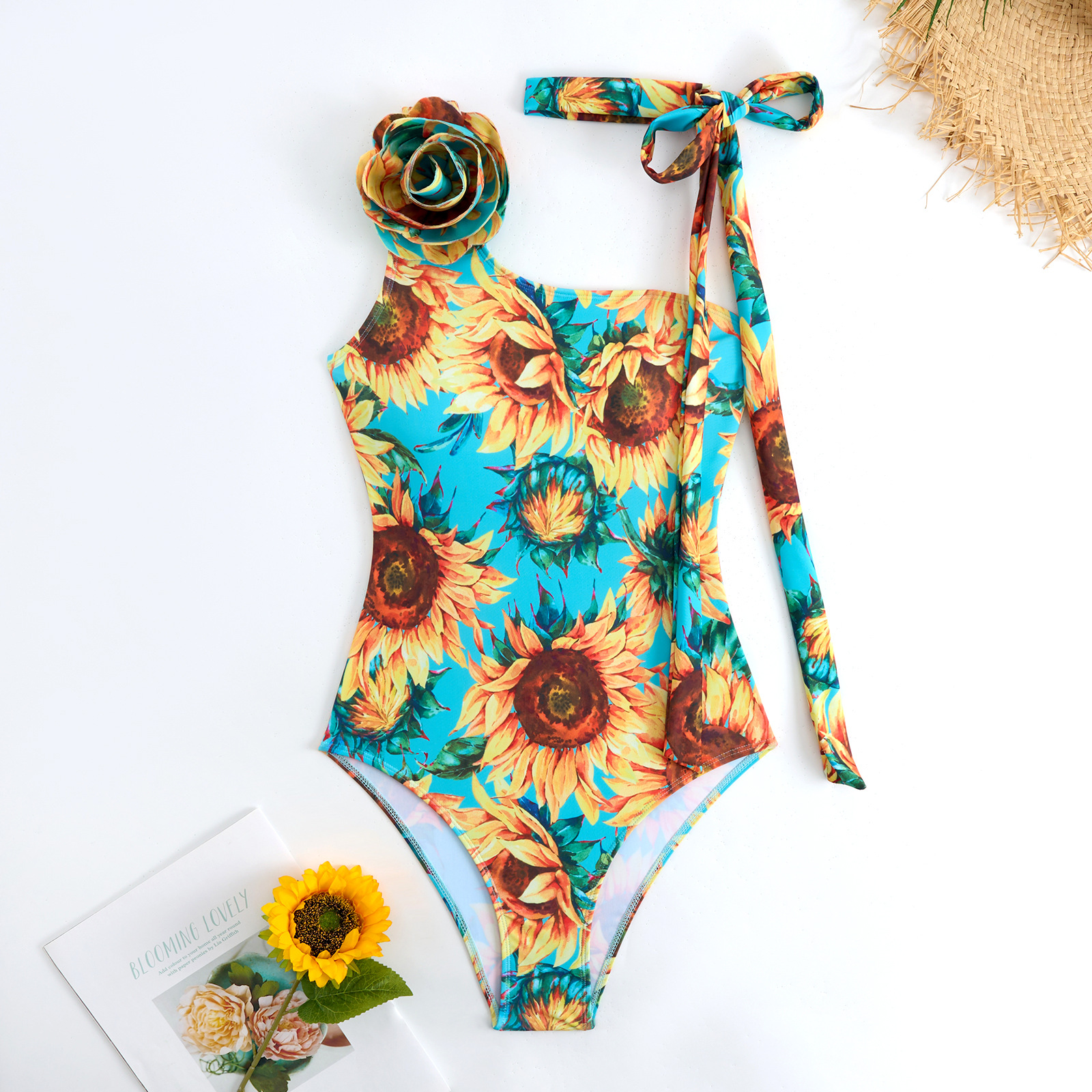 Modisches Damen Bikini Set Mit Blumenmuster Und Rock_voghion.com