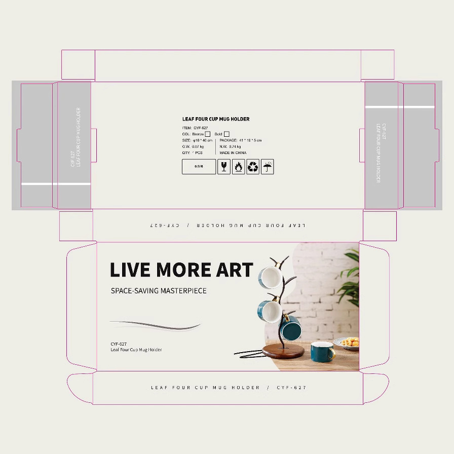 Sostenedor de taza de café de estilo country americano simple taza transfronteriza titular de la taza de agua titular de la taza de vidrio Fuente de la fábrica