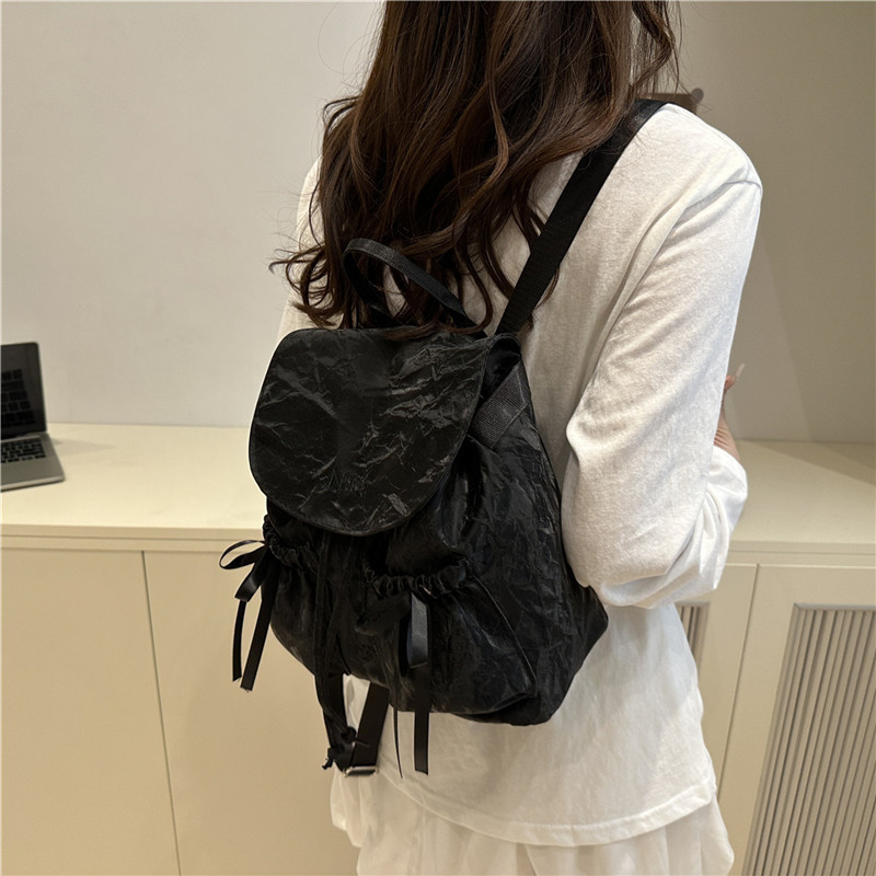 ファッションリボンバックパック大学生クラスバッグ女性 2025 夏の新大容量バックパック卸売|undefined