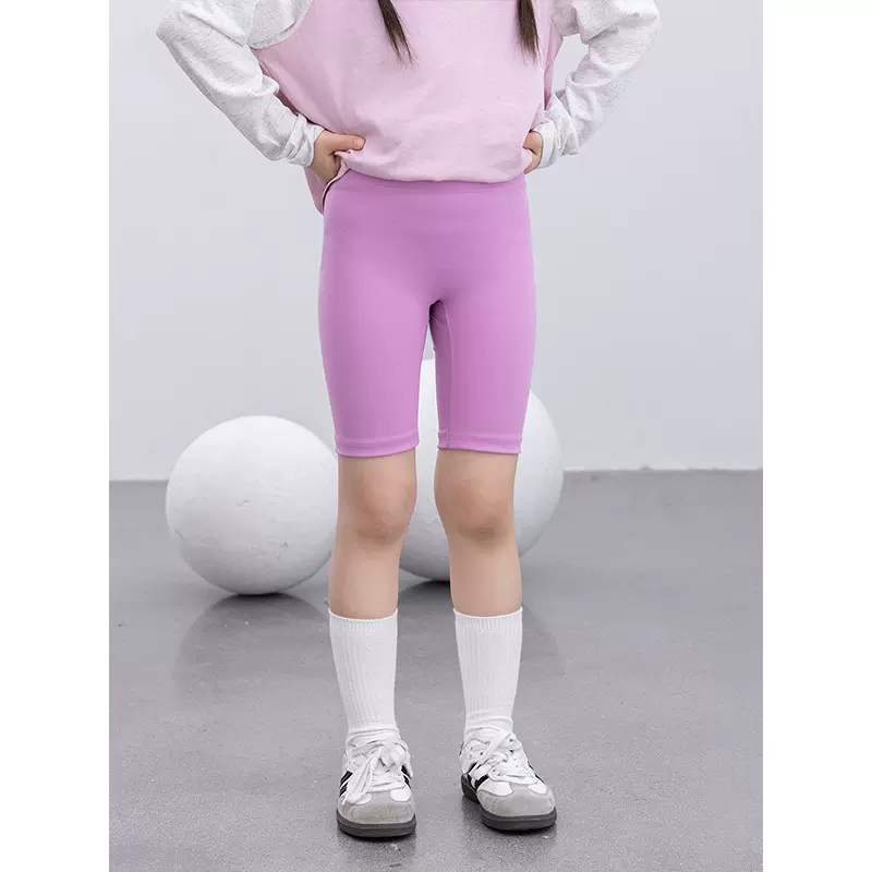 女童鲨鱼芭比裤2025春夏薄款儿童弹力修身打底裤中大童装瑜伽短裤