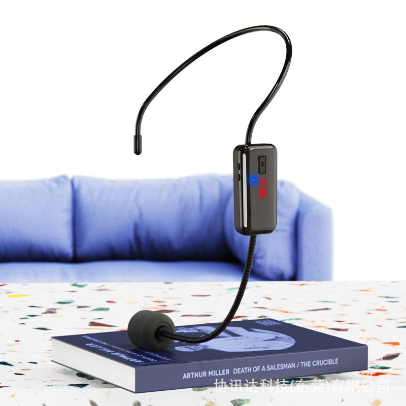 WOW订制FM调频式头戴无线麦克风老师导游教学无线收音耳麦话筒
