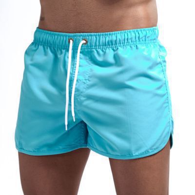 Wish New Fashionable Summer Beach Pants Men's Polyester Shorts Quick Dry Multi-color Men's Casual Shorts 