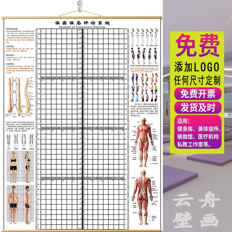 Hanging Posture Assessment Form Gym Yoga Studio Studio Chinese Hospital Health Dance Height Body Posture Chart Postpartum