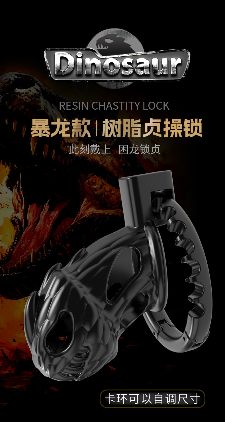 可调节龙型贞操笼贞操锁男性情趣CB锁透气禁欲成人情趣用品玩具-阿里巴巴