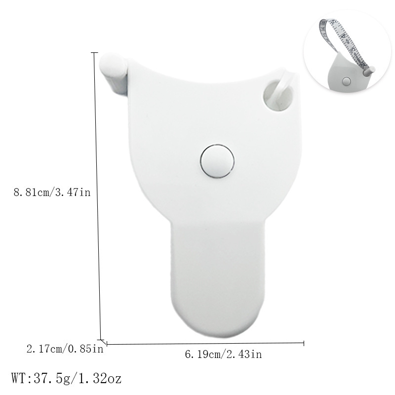 ドイツ品質皮尺ミニポータブル3メートル計量服定規ソフト定規伸縮定規キーホルダー|undefined