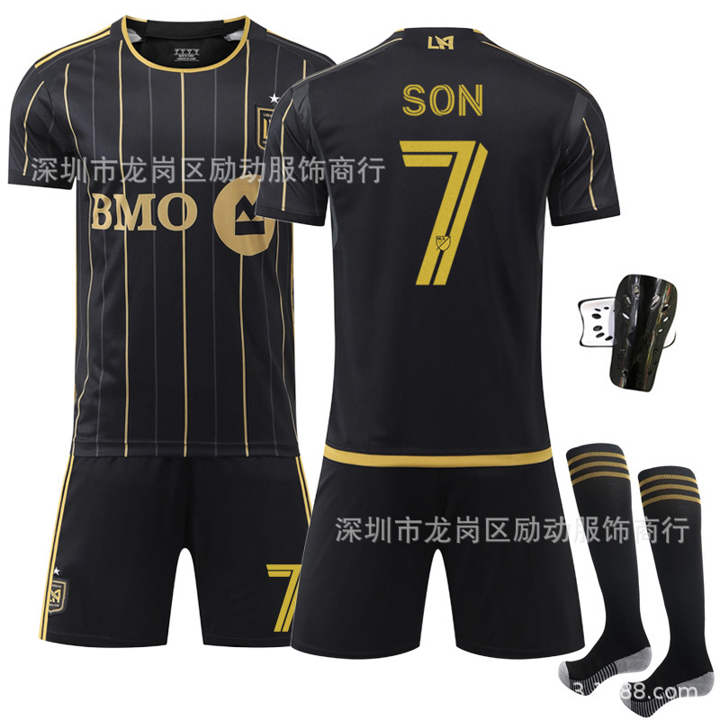 2025年大联盟足球服黑色9号吉鲁11贝尔洛杉矶FC球衣7号孙兴慜球衣|undefined