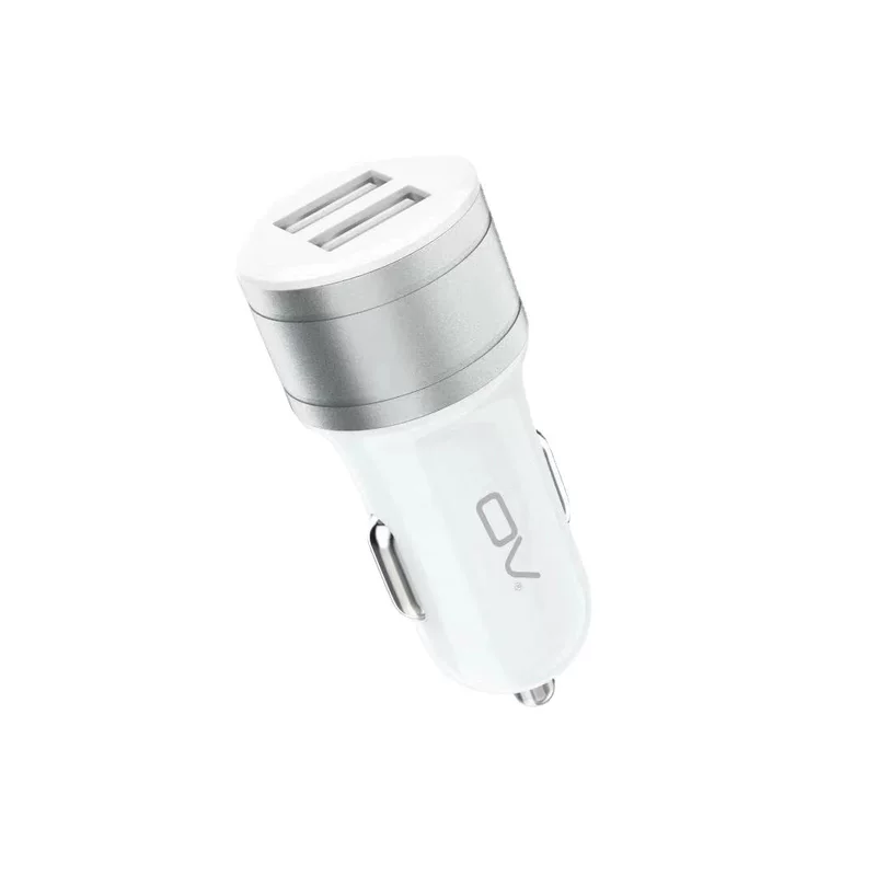 Автомобильное зарядное устройство OV 206 с двумя USB-портами, быстрая зарядка, компактное зарядное устройство