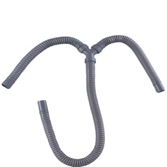 Kitchen Y-type double-basin three-way sewer pipe laundry basin mop basin drainage pipe sink sewer accessories outlet pipe