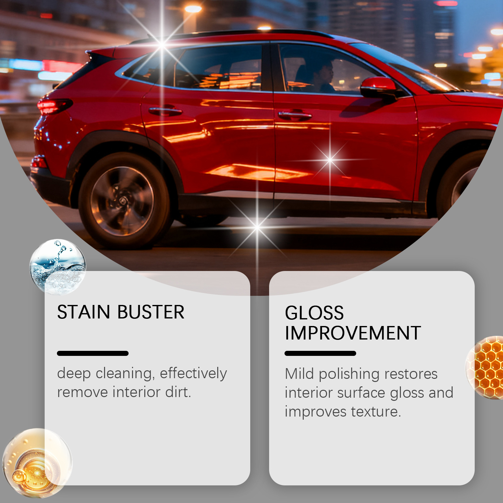 Rayhong Car Plastic Gloss Care Cream Interior Dashboard Polishing Maintenance Decontamination and Stain Removal Cleaning Agent