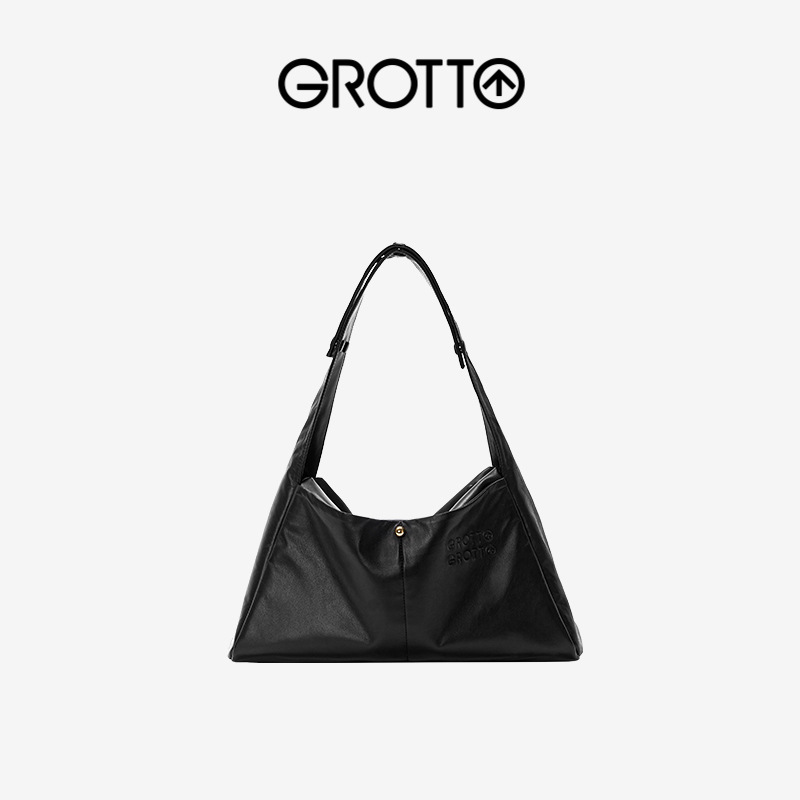 GROTTO个乐25年新款Tofu包和牛小牛皮单肩斜挎手拎包托特软包|undefined