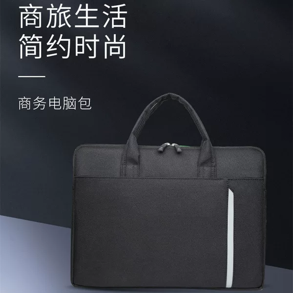 New Business Laptop Bag Gift Custom Printed logo Simple Texture Laptop Bag for Men and Women