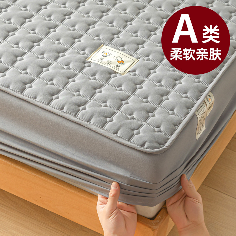 Sombrilla de cama impermeable con aislamiento de orina engrosada de una sola pieza, funda protectora de colchón Simmons, funda de cama todo incluido 2024 nuevas estaciones universales