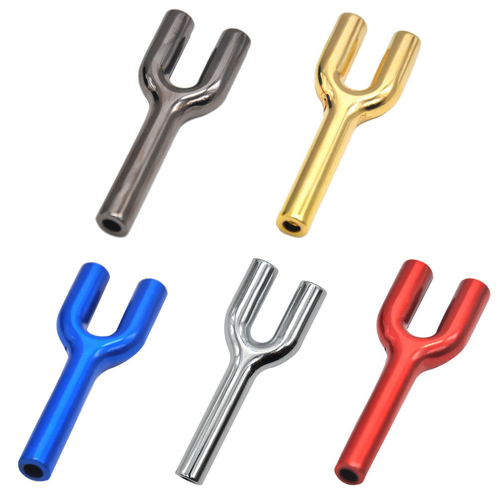 新品批发 Y形小金属烟斗  多彩颜色外贸金属烟斗 Pipe