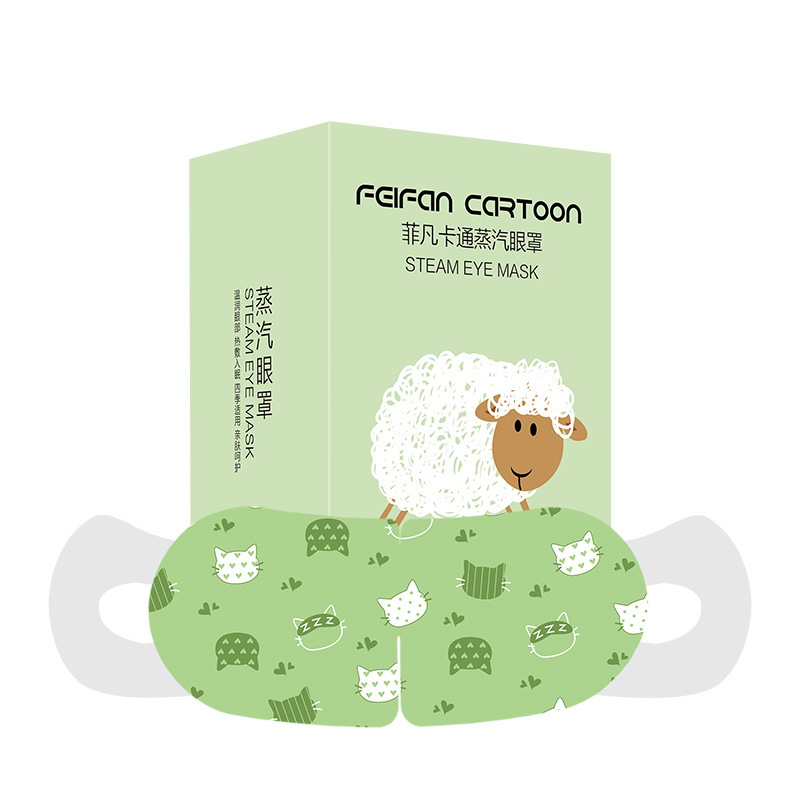 Venta al por mayor máscara de ojo de vapor de 10 piezas desechable lindo auto-calentamiento del sueño calefacción máscara de ojo de vapor fabricante