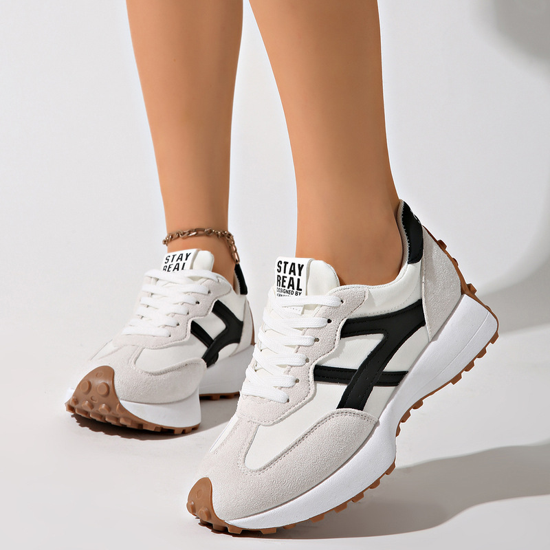 Plus-Size Slim-Fit Dad Sneakers for Women, 2025 Spring/Summer New Trendy Thick-Soled Student Casual Shoes, Sports Running Shoes for Women Plus-Size Slim-Fit Dad Sneakers for Women, 2025 Spring/Summer New Trendy Thick-Soled Student Casual Shoes, Sports Running Shoes for Women