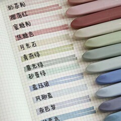 口红型荧光笔高颜值彩色划重点记号学生标记笔护眼色大容量荧光笔