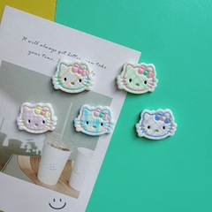 韓国ストライプ猫魚樹脂 diy ジュエリーアクセサリー携帯電話ケース靴花靴バックルパッチヘアピン素材