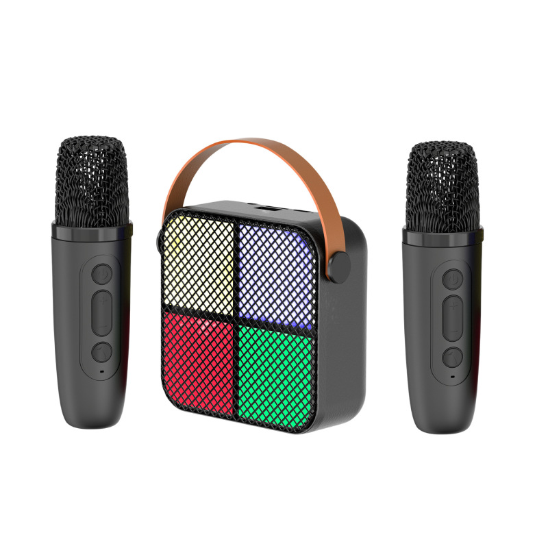M12 Bluetooth ワイヤレススピーカーポータブルマイクワイヤレスマイクカラオケオーディオマイク雰囲気ライトセット付き|undefined