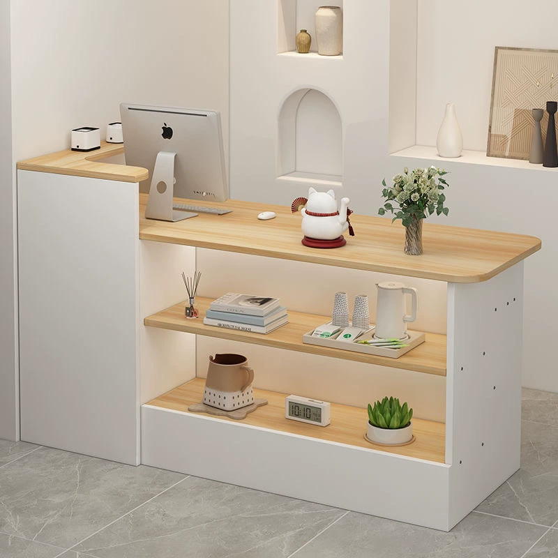 Кассовый счетчик Простой современный магазин Небольшой магазин одежды Салон красоты Небольшой передний стол Коммерческий бар стойка регистрации