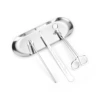 Silver four-piece candle tool set (with candle holder)