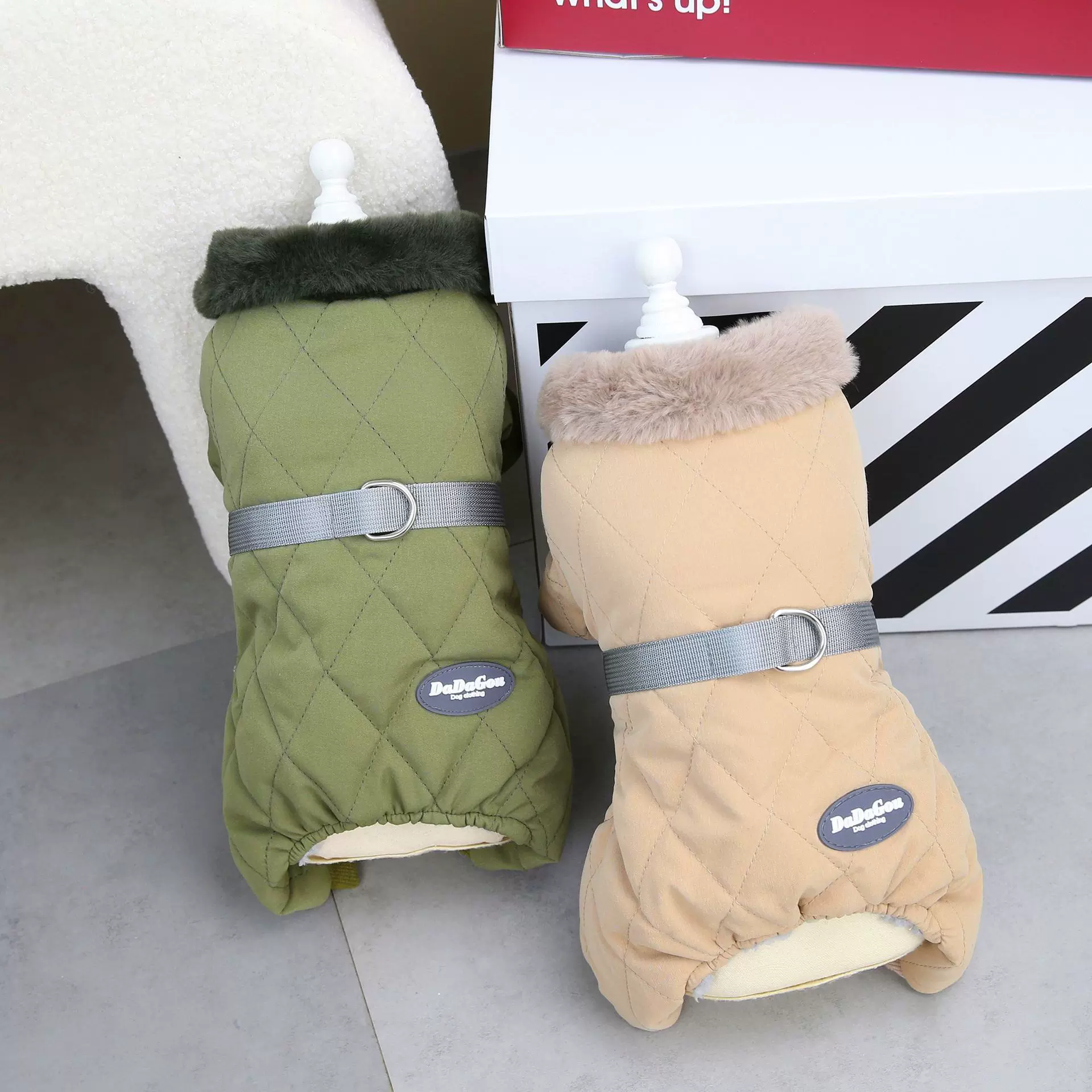 宠物猫咪薄款小型犬棉衣博美法斗小狗狗金毛可爱柯基幼犬衣服