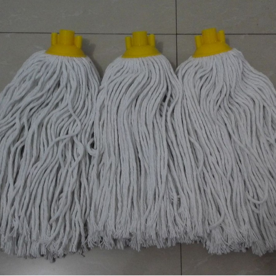 Cabeza de trapeador de algodón de punta redonda pequeña, trapeador antiguo, trapeador de hilo de algodón doméstico, cabezal de reemplazo, trapeador de cera, fabricante de limpieza