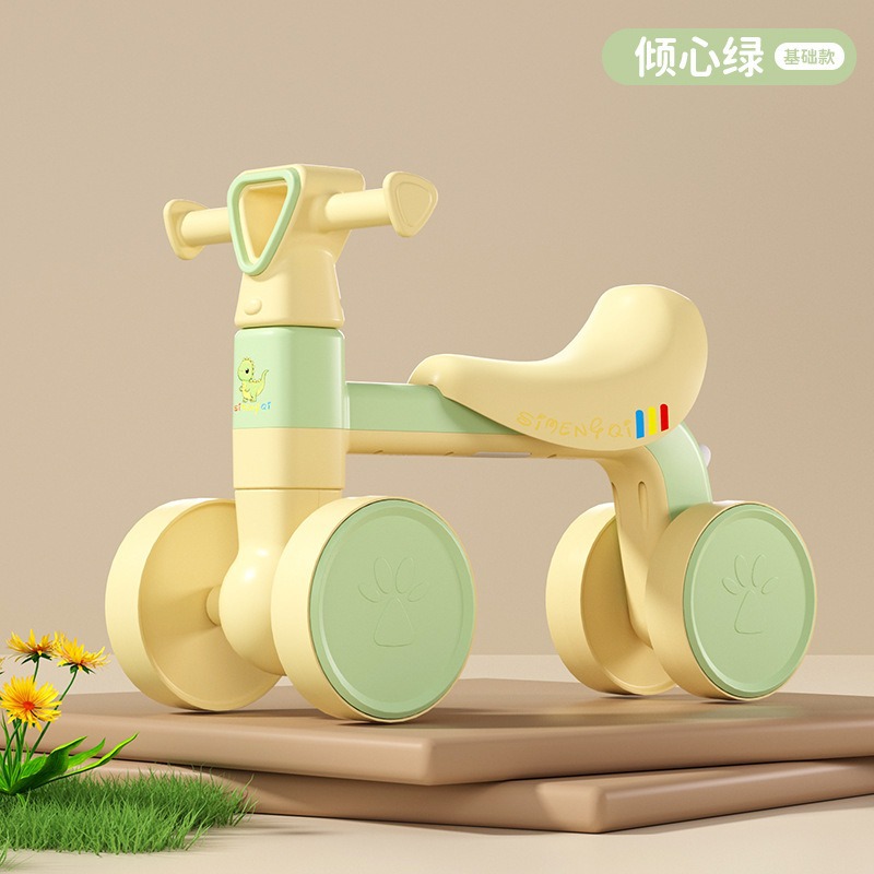 Niños de 1 a 3 años de edad, scooter de equilibrio, scooter para niños sin pedales, scooter para bebés de cuatro ruedas, juguetes para bebés para niños