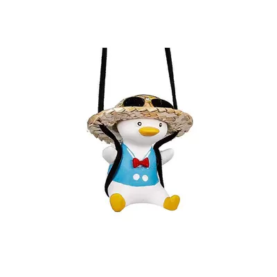 Mirror Hanging Decoration Car Interior Accessories Car hanging - navy-uniform-sunglasses-duck