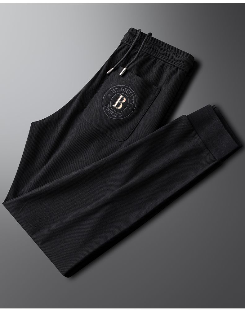 Herren Sweatpants Slim Fit Bestickt Für Sport Und Freizeit_voghion.com