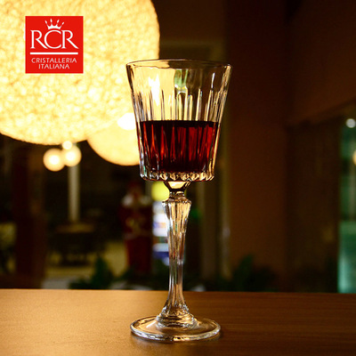 RCR古典鸡尾酒杯 欧式水晶雕花鸡尾酒杯 条纹高脚杯 复古水晶玻璃|ms