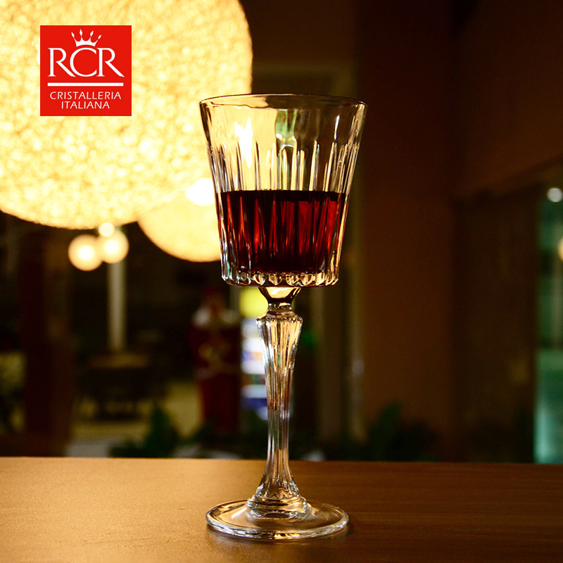 RCR古典鸡尾酒杯 欧式水晶雕花鸡尾酒杯 条纹高脚杯 复古水晶玻璃|ms