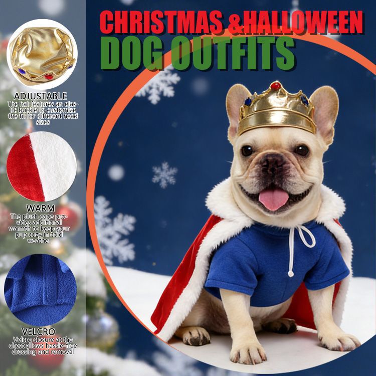 Cross-Border Pet Dog Halloween Holiday Dress-Up Clothes Teddy Schnauzer Clothes Funny Small Dog Popular Clothes