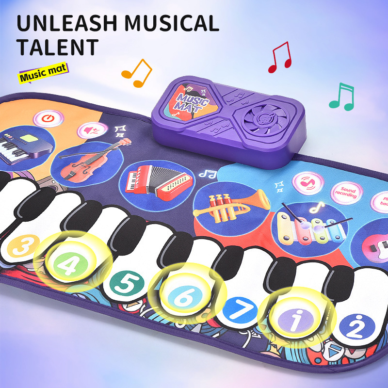 Seis tipos de tapete musical para instrumentos TW821 - 8 púrpura